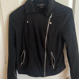 Black Suede Moto Jacket